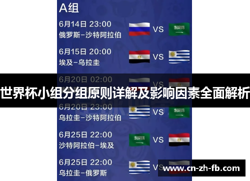 世界杯小组分组原则详解及影响因素全面解析