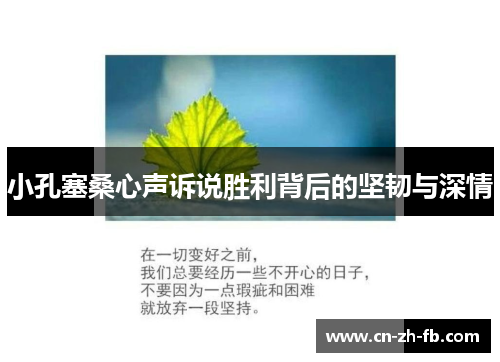 小孔塞桑心声诉说胜利背后的坚韧与深情 小孔塞桑心声诉说胜利背后的坚韧与深情
