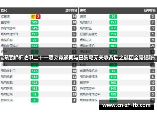 深度解析法甲二十一冠究竟缘何与巴黎毫无关联背后之谜团全景揭秘 深度解析法甲二十一冠究竟缘何与巴黎毫无关联背后之谜团全景揭秘